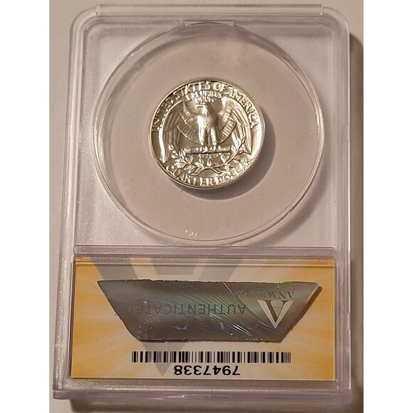 1955 Washington Quarter Proof PF66 ANACS - Picture 2 of 2